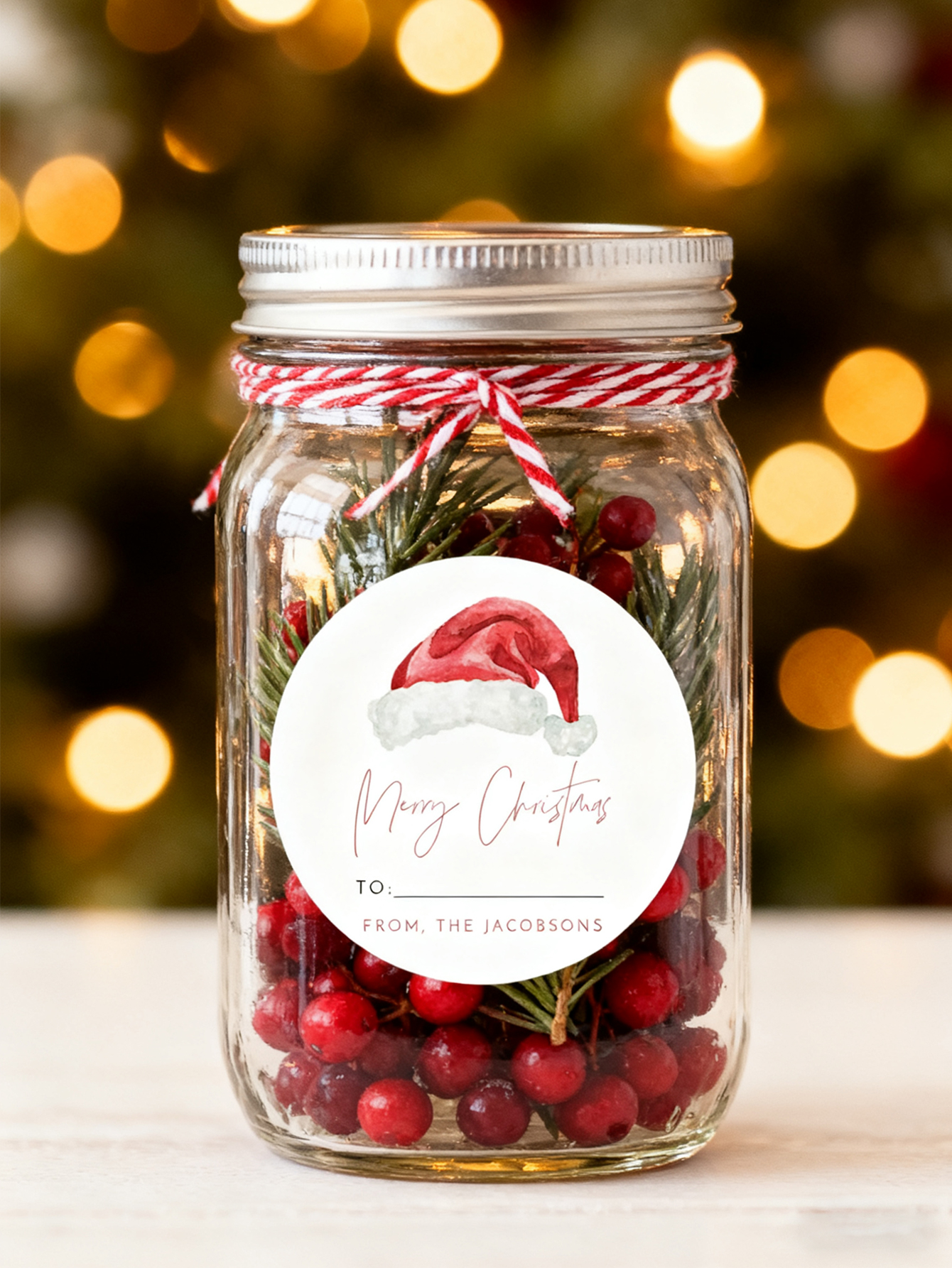 Custom Christmas Gift Label StickersCustom Christmas Gift Label Stickers